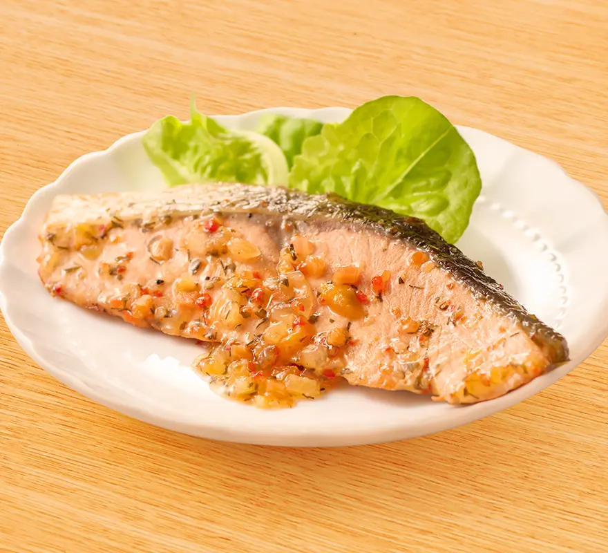 鮭のロースト ラビゴットソース