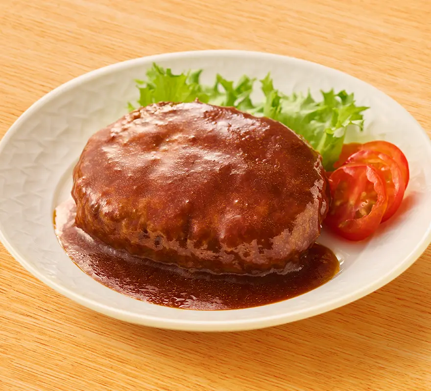 ふっくらデミグラスソースハンバーグ