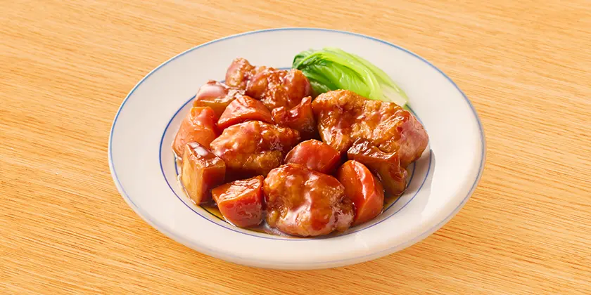 鶏と野菜の黒酢あん