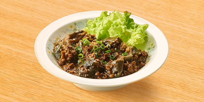 中華風ナスのそぼろあんかけ