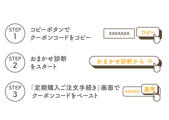クーポンコードの使い方