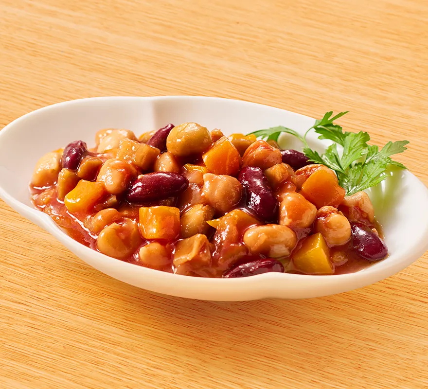 豆と野菜のトマト煮