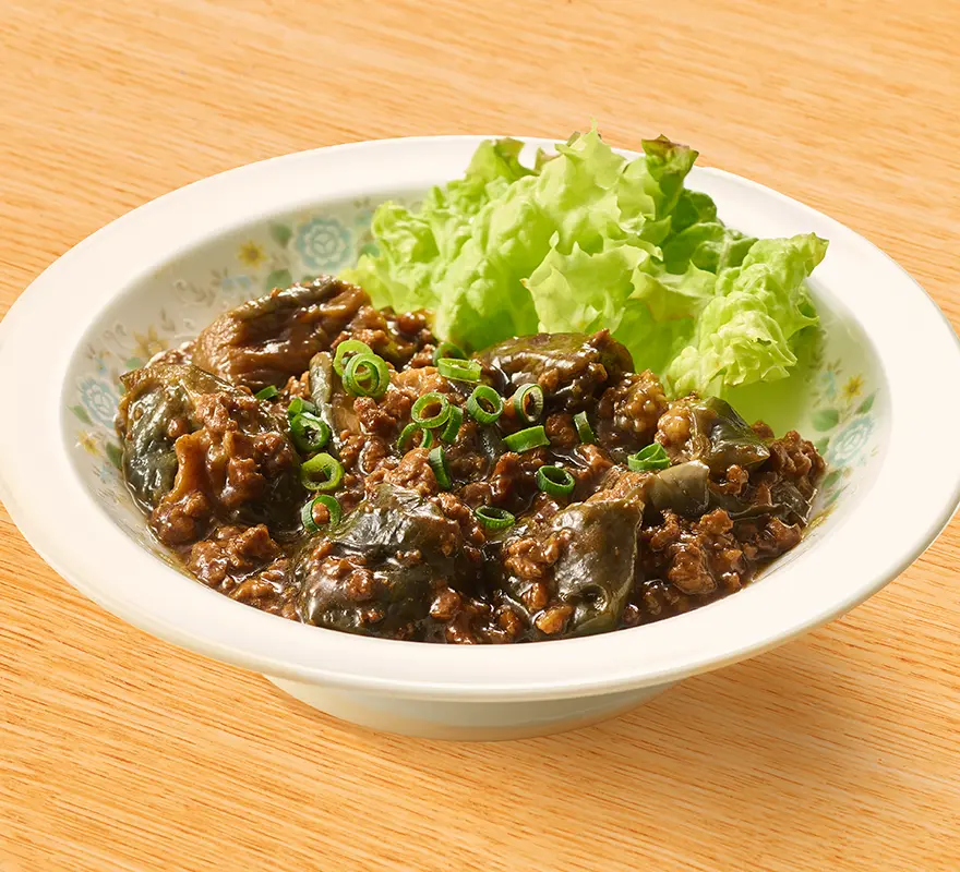 中華風ナスのそぼろあんかけ