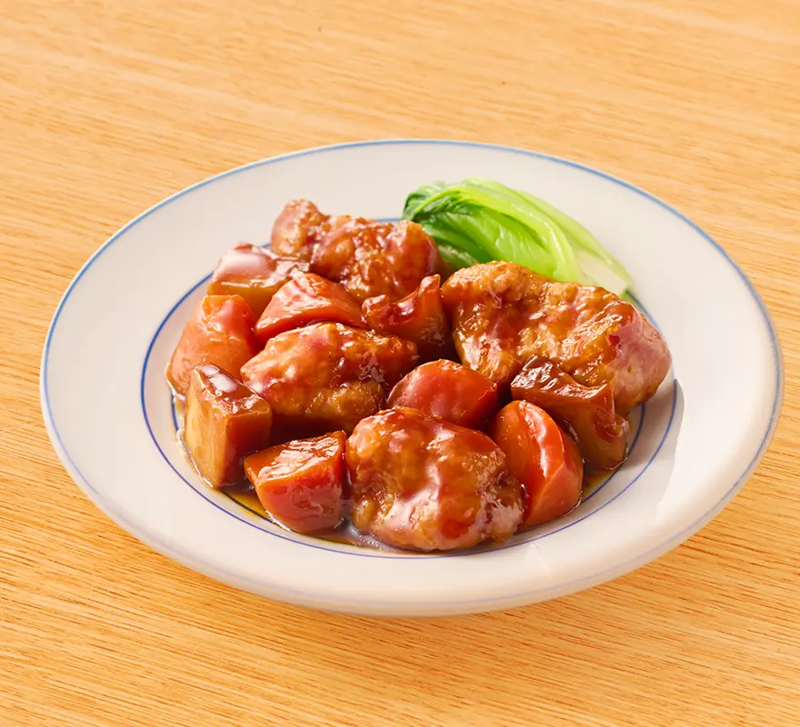 鶏と野菜の黒酢あん