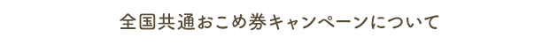全国共通おこめ券キャンペーンについて