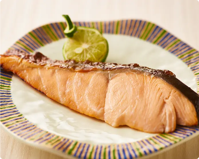 北海道産秋鮭の塩麴焼き