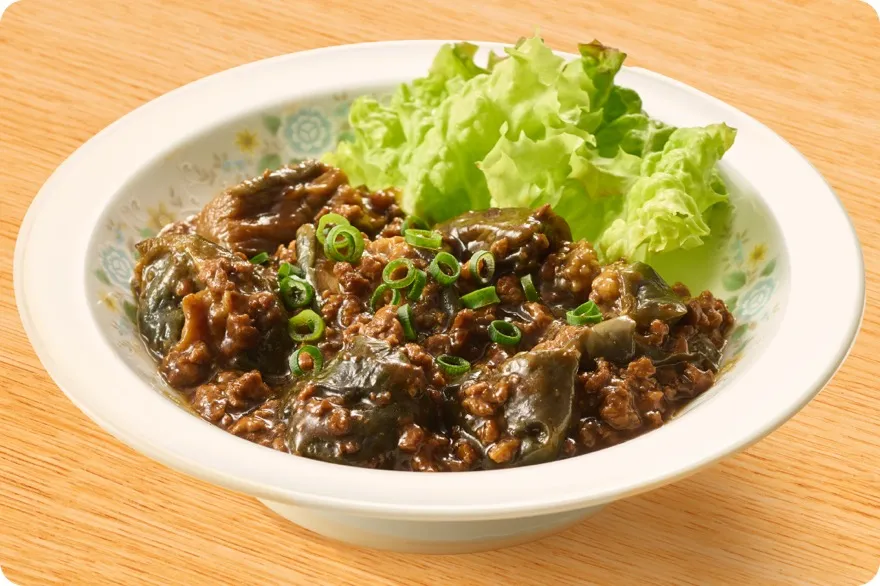 中華風ナスのそぼろあんかけ