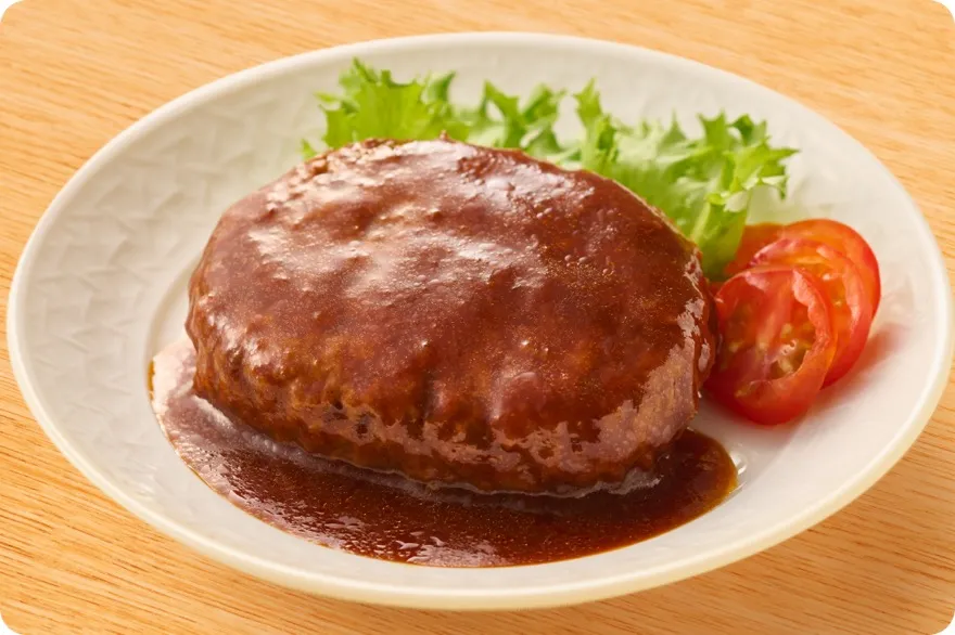 ふっくらデミグラスソースハンバーグ
