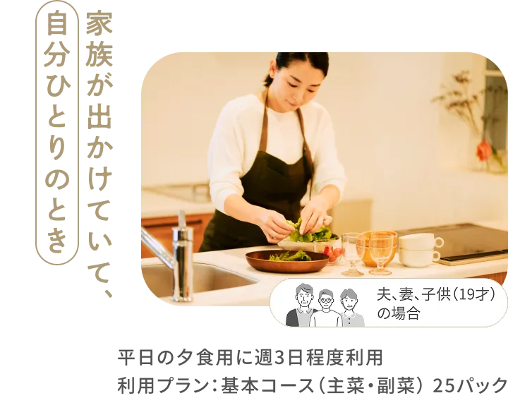 家族が出掛けていて自分一人のとき